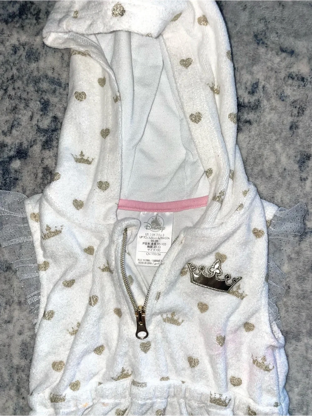Disney princess swim cover up size 3T